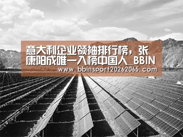 意大利企业领袖排行榜,张康阳成唯一入榜中国人_BBIN登录(图1) BBIN官网